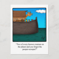 tierischer Spaß Postkarte "Spectickles"