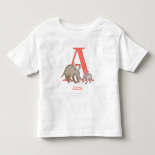 Tierisches ABC A ist für den T - Shirt von Aardvar