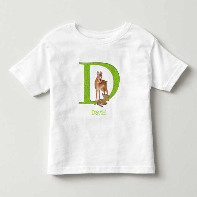 Tierisches ABC D ist für Dik-dik-T - Shirt bestimm (Vorderseite)