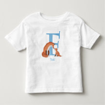Tierisches ABC F ist für Fuchs-T - Shirt bestimmt