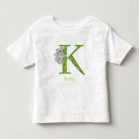 Tierisches ABC K ist für koala T - Shirt bestimmt.
