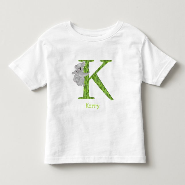 Tierisches ABC K ist für koala T - Shirt bestimmt. (Vorderseite)