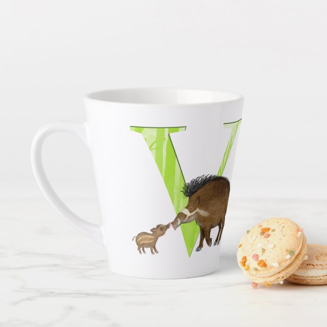 Tierisches ABC V ist für visayan warty wine latte  Milchtasse (Beispiel)