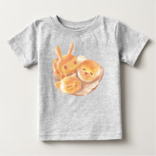 Tierisches Brotkörbchen: lächelnder Bichon, Häsche Baby T-shirt