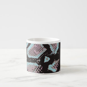 Tierisches Hautmuster, Vintages Design. Espressotasse