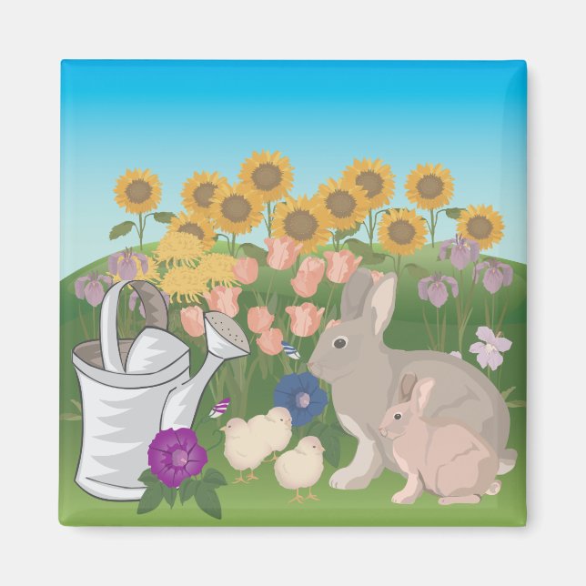 Tierkaninchen 🐰 Magnet (Vorne)