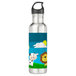 Tierkartoon Edelstahlflasche