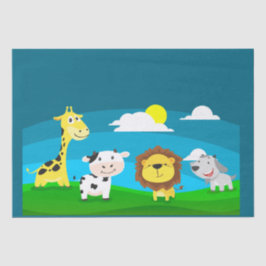 Tierkartoon Seidenpapier