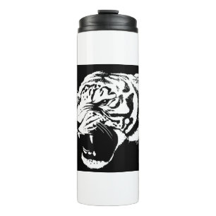 Tierkatze Jungle Tiger Black Cat gefunden Thermosbecher