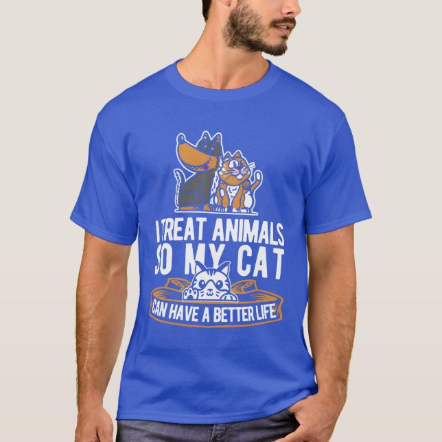 Tierkatzengeschenk T-Shirt (Vorderseite)