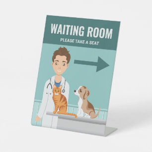 Tierklinik Tierkrankenhaus Wartebereich Lobby Sockelschild