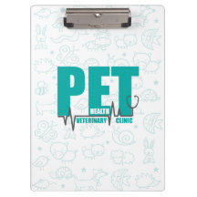 Tierklinische Logos Moderne Aquamarine Doodle