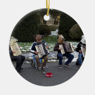 Tierkonzert Keramikornament