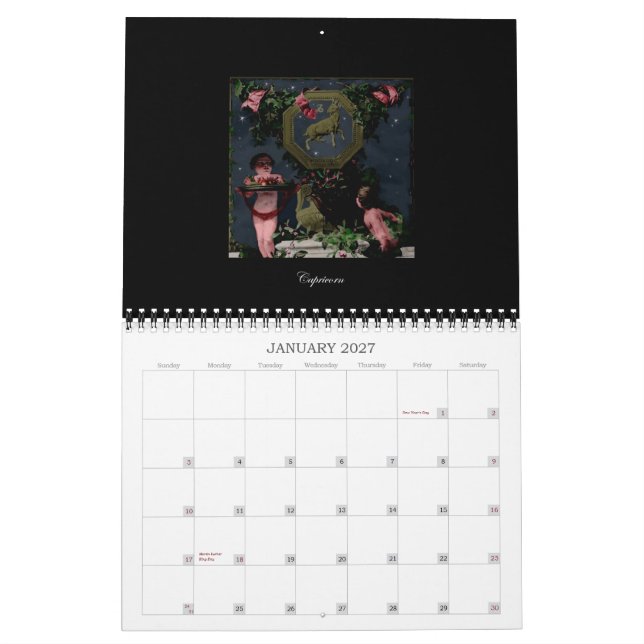 TIERKREIS CALANDER KALENDER (Jan 2027)