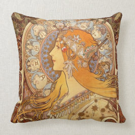 Tierkreis durch Alphonse Mucha Kissen