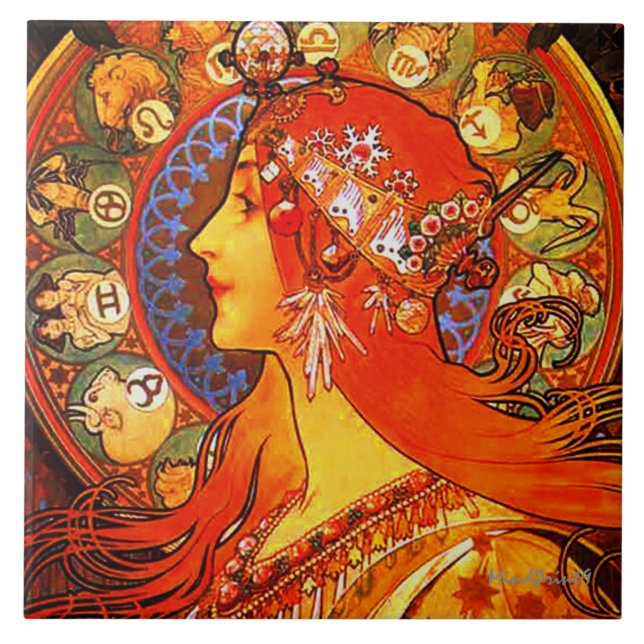 Tierkreis Fliese (Vorderseite)