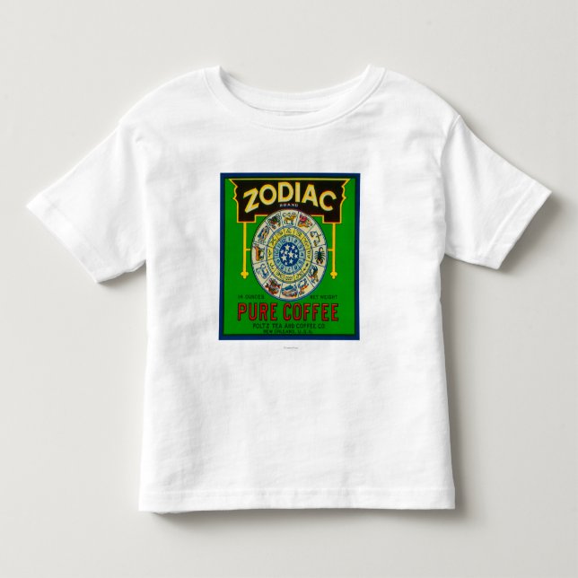 Tierkreis-Kaffee LabelNew Orleans, LA Kleinkind T-shirt (Vorderseite)