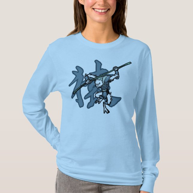 Tierkreis-Krieger: Jahr des Affen T-Shirt (Vorderseite)