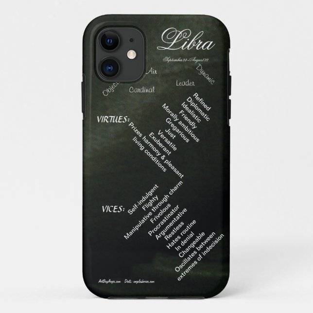 Tierkreis Line™ (WAAGE) Case-Mate iPhone Hülle (Rückseite)