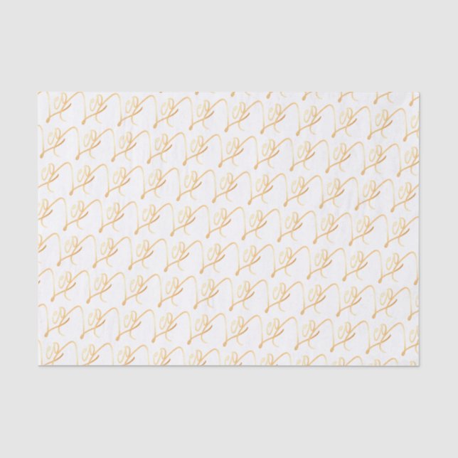 Tierkreis-"Löwe" Goldskript-Seidenpapier Seidenpapier (Vorderseite)