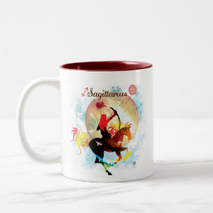 Tierkreis-Schlückchen Zweifarbige Tasse