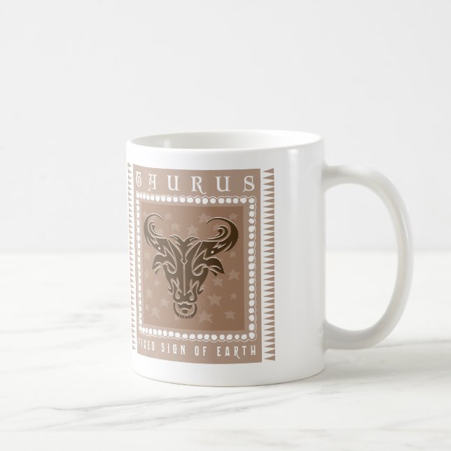 Tierkreis-Stier-Kaffee Kaffeetasse (Rechts)