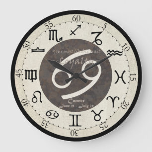 Tierkreis-Uhr - Krebs Große Wanduhr