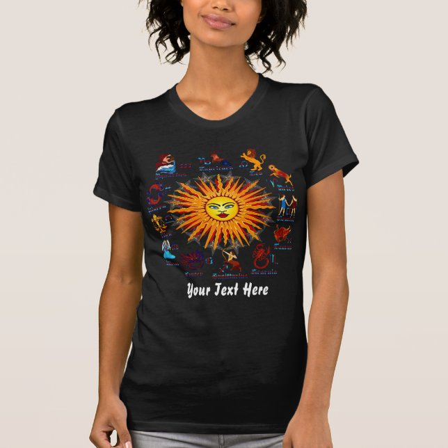 Tierkreis unterzeichnet Frauen alles V-1 T-Shirt (Vorderseite)