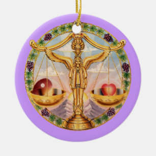 Tierkreis-Waage - fertigen Sie es besonders an! Keramik Ornament