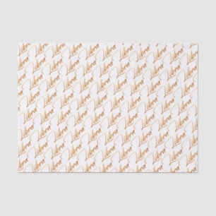 Tierkreis-"Waage-" Goldskript-Seidenpapier Seidenpapier