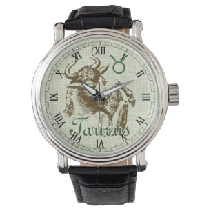 Tierkreis-Zeichen-Stier-Symbol Armbanduhr