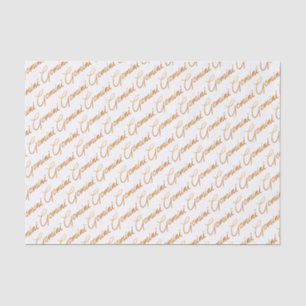 Tierkreis-"Zwillings-" Goldskript-Seidenpapier Seidenpapier