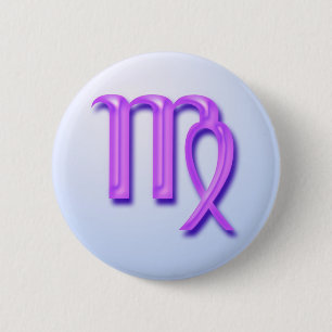 Tierkreiszeichen Jungfrau Button