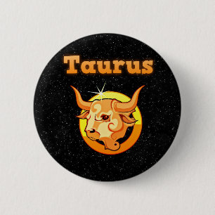 Tierkreiszeichen Stier Button