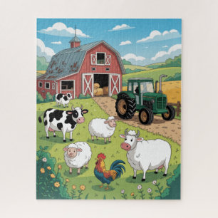 Tierleben auf dem Bauernhof Puzzle