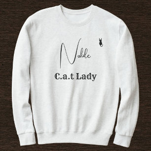 Tierliebhaber Ash und Schwarz Schriftzug Customize Sweatshirt