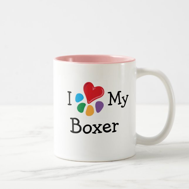 TierLover_I Herz mein Boxer Zweifarbige Tasse (Rechts)