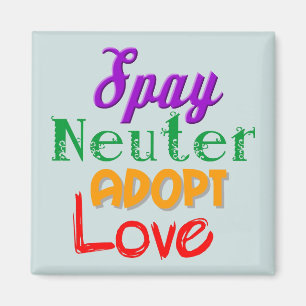 Tiermagnet spay Neutrum adoptieren Liebe Magnet