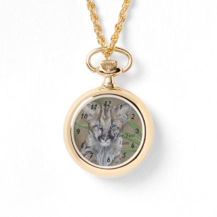 Tiermalerei des Pumakätzchens der großen Katze Armbanduhr
