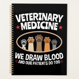 Tiermedizin Wir Zeichnete Blutfunny Vet Tech Planer