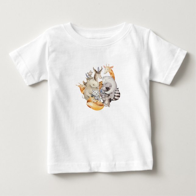 Tiermenagerie Baby T-shirt (Vorderseite)