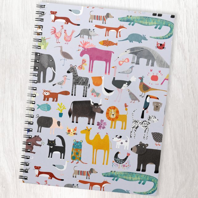 Tiermenagerie Notizblock (Animal menagerie notebook)