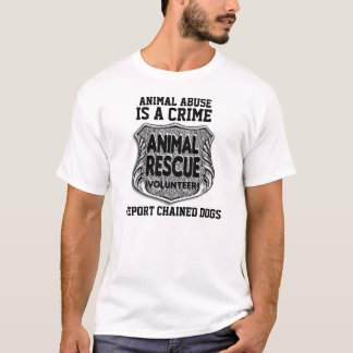 Tiermissbrauch ist ein Verbrechen-T-Shirt T-Shirt