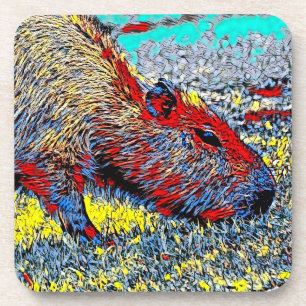 TierMix_Capybara_004 Getränkeuntersetzer