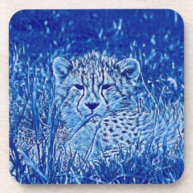 TierMix_Cheetah_009 Getränkeuntersetzer (Vorderseite)
