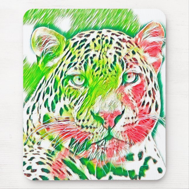TierMix_Leopard_005 Mousepad (Vorne)