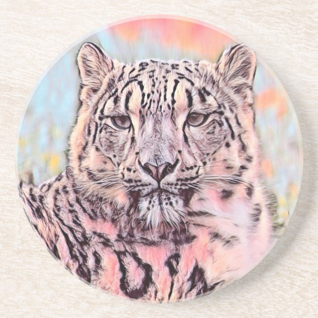 TierMix_Leopard_008 Getränkeuntersetzer (Vorne)
