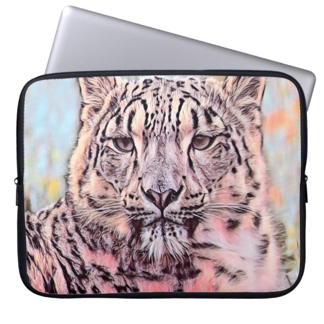 TierMix_Leopard_008 Laptopschutzhülle (Vorderseite)