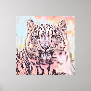 TierMix_Leopard_008 Leinwanddruck