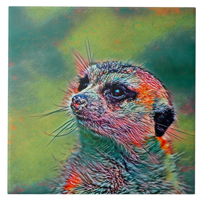 TierMix_Meerkat_009 Fliese (Vorderseite)